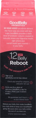 GoodBelly® Probiotics Raspberry Blackberry Flavored JuiceDrink Perspective: back