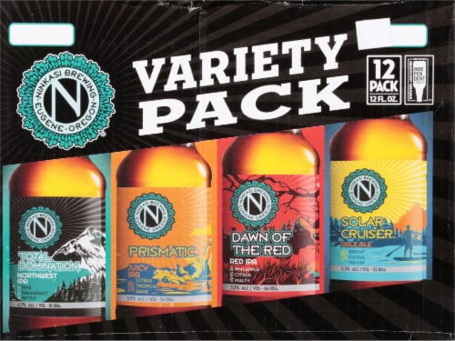 Ninkasi Brewing Company® IPA Beer Variety Pack Perspective: back