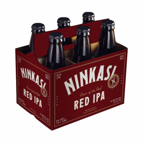 Ninkasi Brewing Company Dawn of the Red IPA Craft Beer Perspective: back
