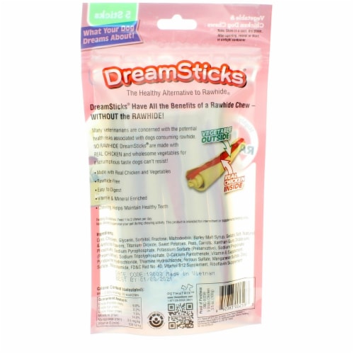 Dreambone DreamSticks® All Size Dogs All Ages Dog Treat Bone Perspective: back