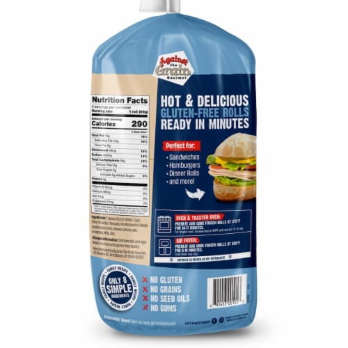 Against The Grain® Gourmet Gluten-Free Frozen Rolls Perspective: back
