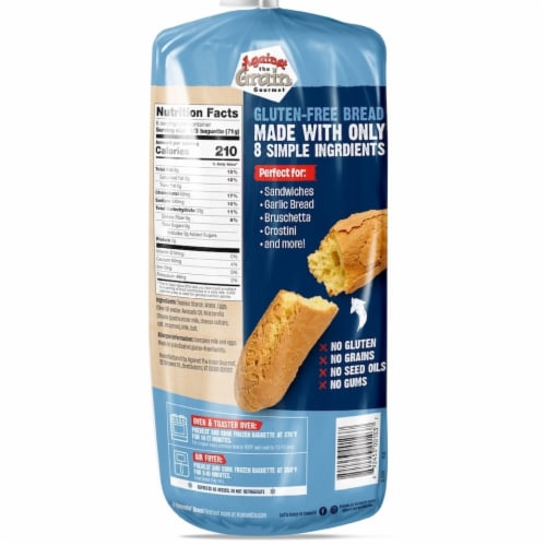 Against The Grain® Gourmet Baguette Frozen Bread Perspective: back