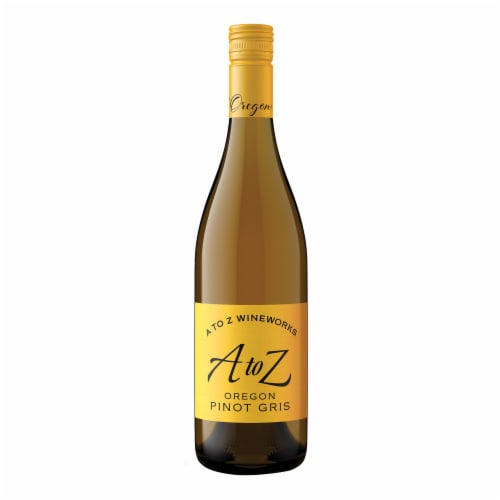 A to Z Wineworks Pinot Gris Oregon White Wine Perspective: back