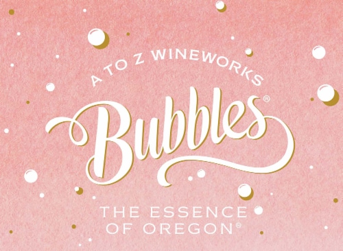A to Z Wineworks Rosé Bubbles Oregon Sparkling Rosé Wine Perspective: back