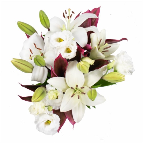 Elegant Lisi Mixed Flower Bouquet Perspective: back