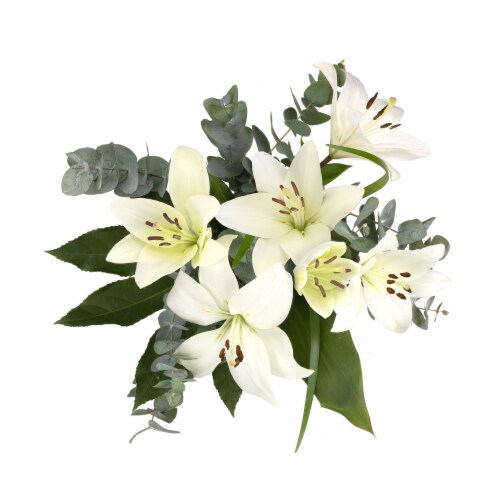 Luscious LA Lily Bouquet Perspective: back