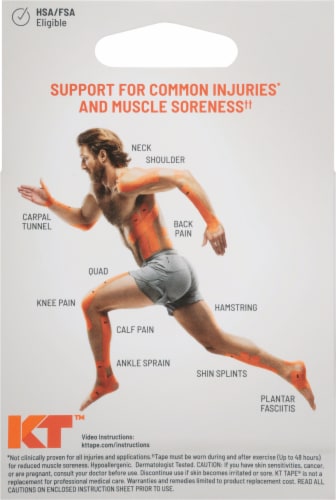 KT Tape® Original Blue Elastic Sports Tape Perspective: back