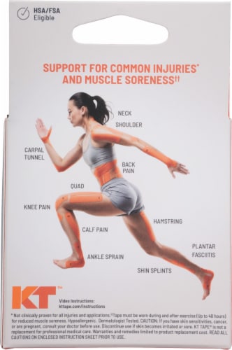 KT Tape™ Pro Therapeutic Tape Strips - Black Perspective: back