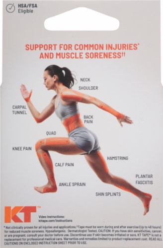 KT™ Tape Kinesiology Theraputic Tape Perspective: back