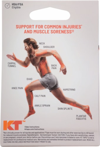 KT™ Tape Original Cotton Beige Elastic Pain Relief & Support Sports Tape Perspective: back