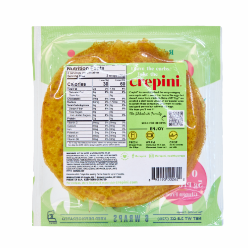 Crepini® Eggless Egg Wraps Perspective: back