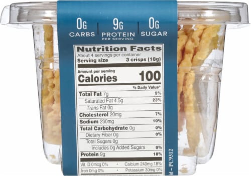 ParmCrisps® Original Parmesan Crisps Perspective: back