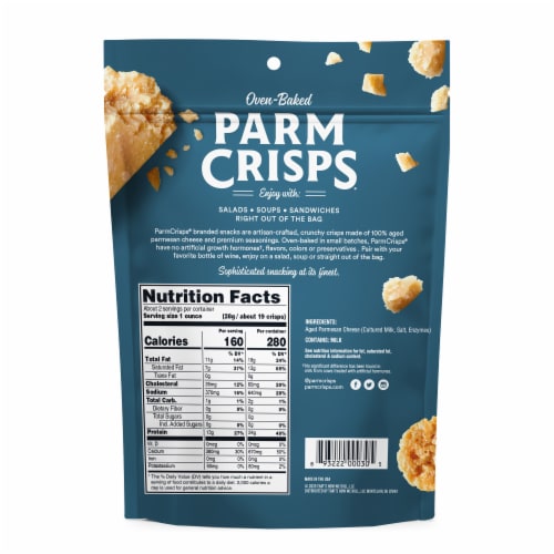 ParmCrisps® Oven-Baked Original Parmesan Crisps Perspective: back