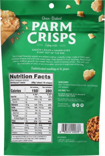 ParmCrisps® Jalapeno Parmesan Crisps Snacks Perspective: back