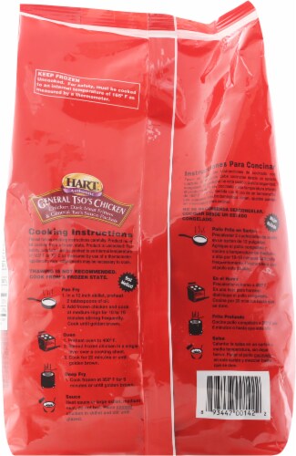 Hart Food Frozen Raw General Tso's Chicken Perspective: back