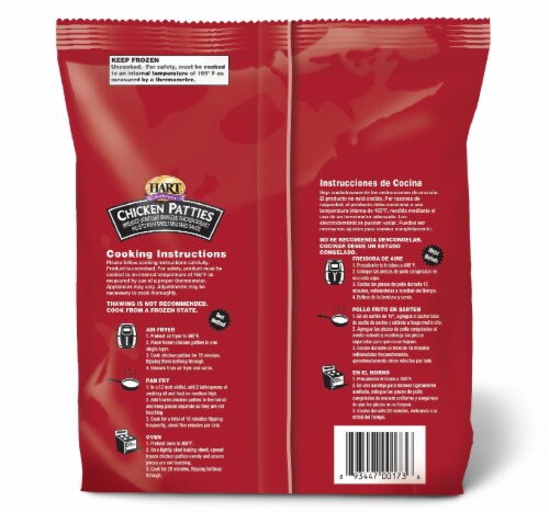 Hart® Spicy Breaded Chicken Patty Perspective: back