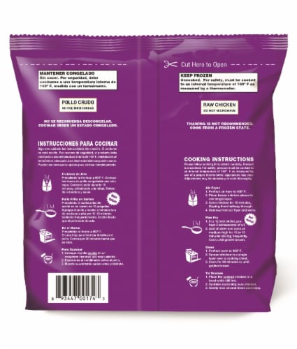 Hart Authentic Frozen Raw Chili Lime Chicken Tenderlions Perspective: back