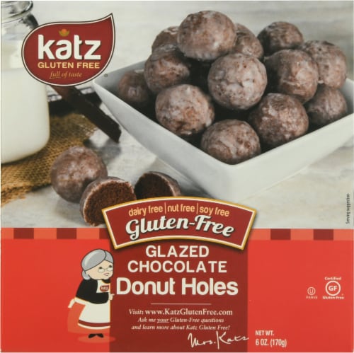 Katz Gluten Free® Glazed Chocolate Donut Holes Perspective: back
