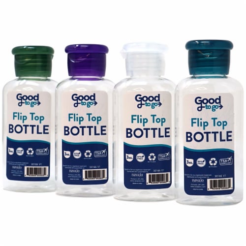 Good To Go™ Disk Top Bottle Perspective: back