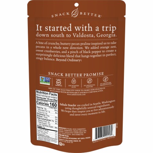 Sahale Snacks Valdosta Pecans Nut Blend Perspective: back