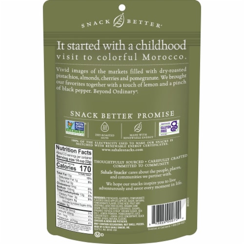 Sahale Snacks® Pomegranate Flavored Pistachios Glazed Mix Perspective: back
