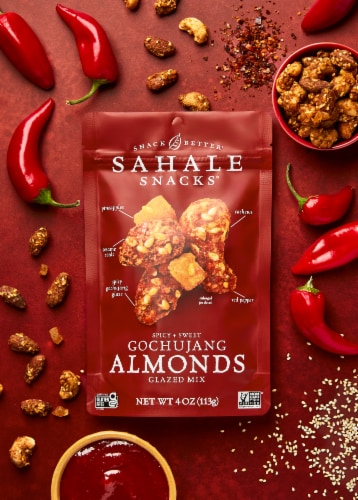 Sahale Snacks® Gochujang Almonds Perspective: back