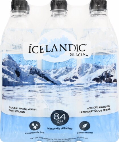 Icelandic™ Alkaline Glacial Natural Spring Bottled Water Perspective: back