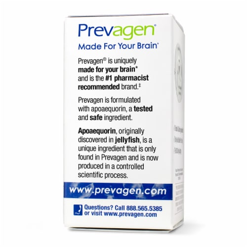 Prevagen® Regular Strength For Your Brain Mixed Berry Chewable Tablets 10mg Apoaequrin Vitamin D Perspective: back