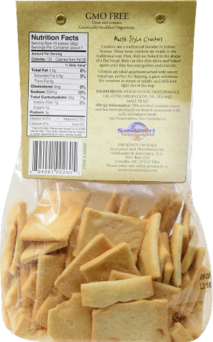 Sandamiri Crostini Extra Virgin Olive Oil Rustic Style Crackers Perspective: back