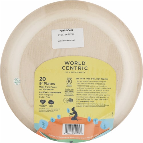 World Centric Compostable Plates Perspective: back