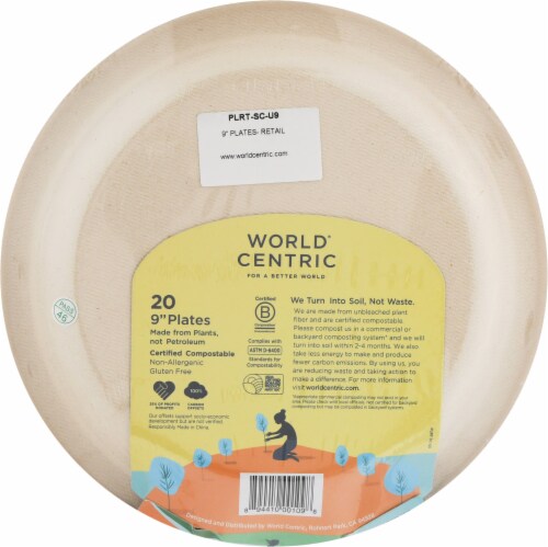 World Centric Compostable Plates Perspective: back