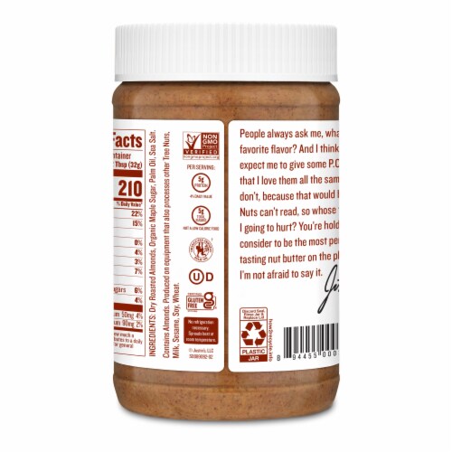Justin's Maple Almond Butter Jar 16 oz Perspective: back