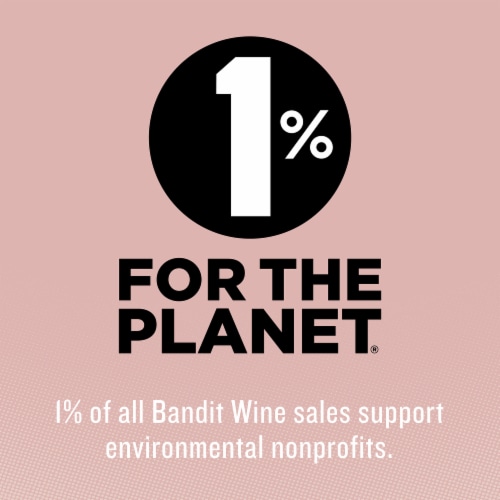 Bandit™ Dry Rose California Pink Wine Perspective: back