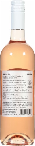 90 + Cellars Lot 33 French Rose Wine Perspective: back
