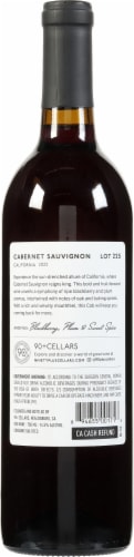 90 + Cellars Cabernet Sauvignon California Red Wine Perspective: back