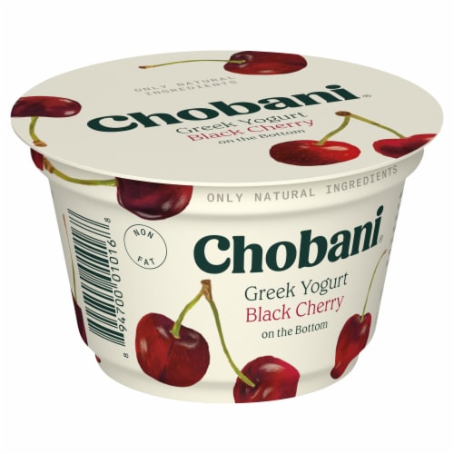 Chobani® Black Cherry on the Bottom Nonfat Greek Yogurt Cup Perspective: back