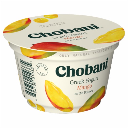 Chobani® Mango on the Bottom Low Fat Greek Yogurt Cup Perspective: back