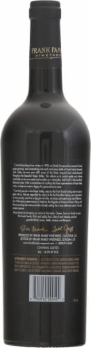 Frank Family Cabernet Sauvignon Perspective: back