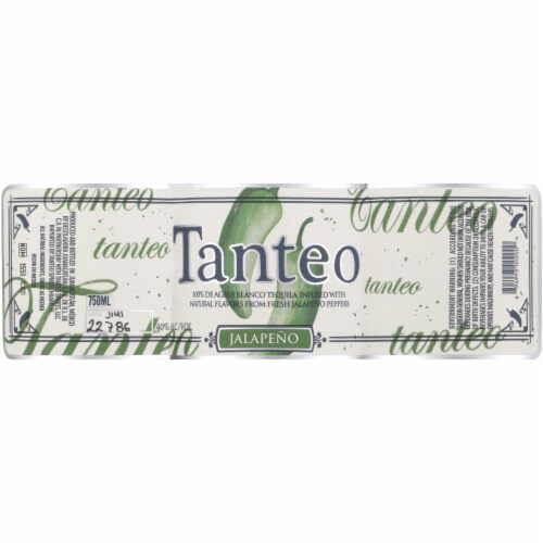 Tanteo Tequila Chili Pepper Blanco Jalapeno Perspective: back