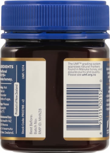 Manuka Health Certified Raw UMF 6+ MGO 115+ Manuka Honey Perspective: back