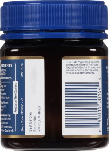 Manuka Health Certified Raw UMF 13+ MGO 400+ Manuka Honey Perspective: back