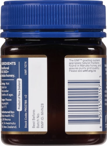Manuka Health Certified Raw UMF 10+ MGO 263+ Manuka Honey Perspective: back