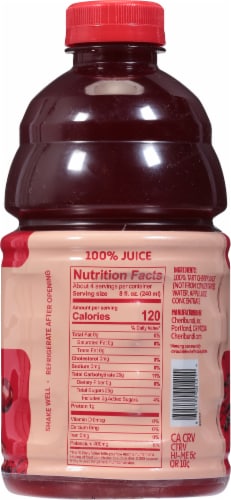 Cheribundi® Tart Cherry Juice Perspective: back
