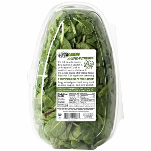 organicgirl Super Greens! Salad Blend Perspective: back