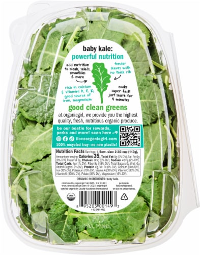 Organic Girl® Super Nutrition Baby Kale Perspective: back