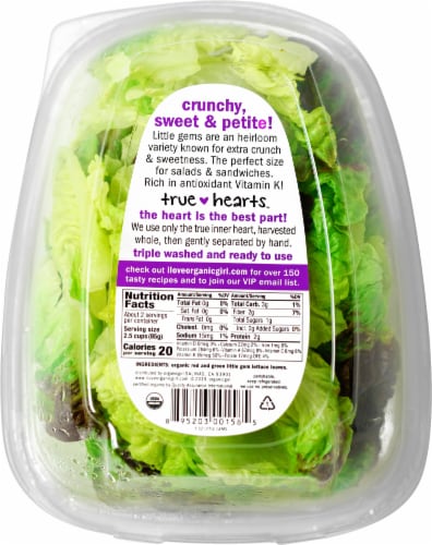 organicgirl Little Gems Greens Salad Mix Perspective: back