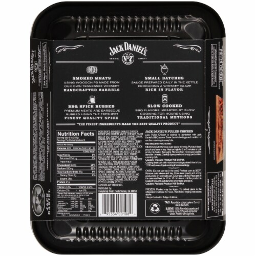 Jack Daniel's® Seasoned & Cooked All White Meat Pulled Chicken Perspective: back