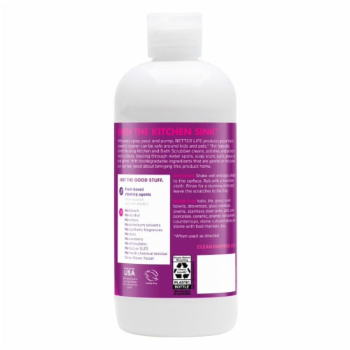 Better Life® Kitchen & Bath Cleaner Perspective: back