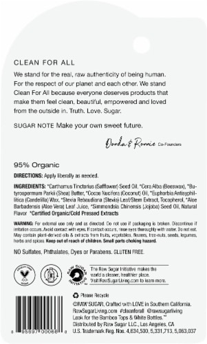 Raw® Sugar Watermelon Lip Balm Perspective: back