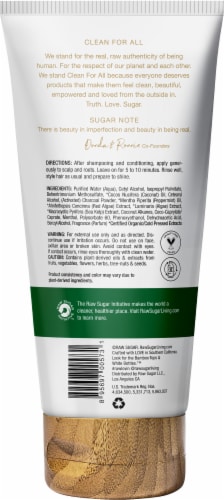 Raw Sugar Living® Pure Scalp Therapy Activated Charcoal + Coconut + Peppermint Oil Treatment Perspective: back